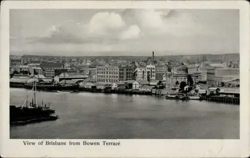 Ak Brisbane Australien, Gesamtansicht, Bowen Terrace