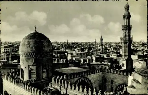Ak Cairo Kairo Ägypten, Moschee mit Stadt