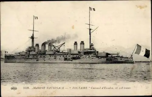 Ak Französisches Kriegsschiff Voltaire, Französische Marine