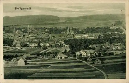 Ak Heilbad Heiligenstadt, Panoramablick auf den Ort mit Landschaft