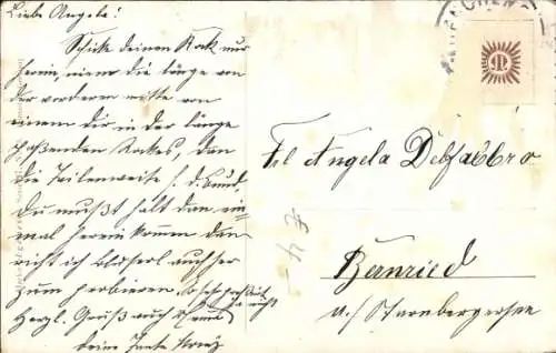 Ak Menschen beim Bergsteigen, Felsenwand, Spitzhacke