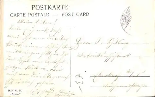 Künstler Ak Splitgerber, Alpen, Gebirge