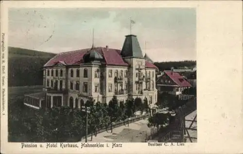 Ak Hahnenklee Goslar im Harz, Pension Hotel Kurhaus