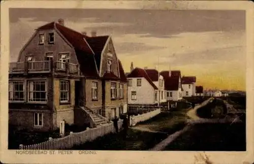 Ak Nordseebad Sankt Peter Ording, Teilansicht