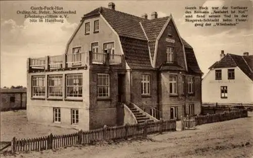 Ak Nordseebad Sankt Peter Ording, Gorch Fock Hus, Erholungsheim