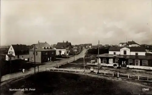 Ak Nordseebad Sankt Peter Ording, Teilansicht