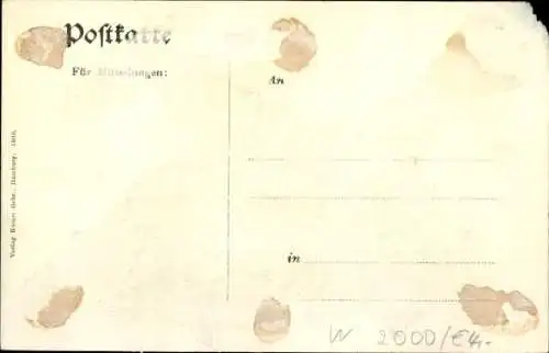 Ak Hamburg Eidelstedt, Villa in der Kieler Straße, Gesamtansicht, Tor, Gleise