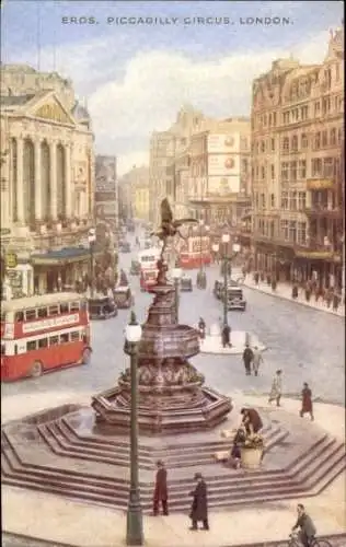 Ak London City England, Piccadilly-Circle