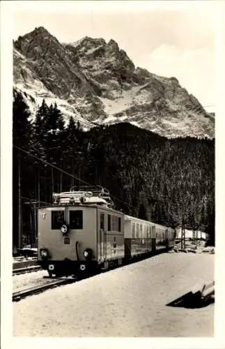 Ak Bayerische Zugspitzbahn von Station Eibsee aus