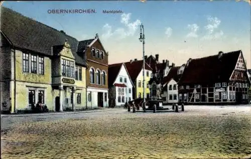 Ak Obernkirchen im Kreis Schaumburg, Marktplatz, Ratskeller