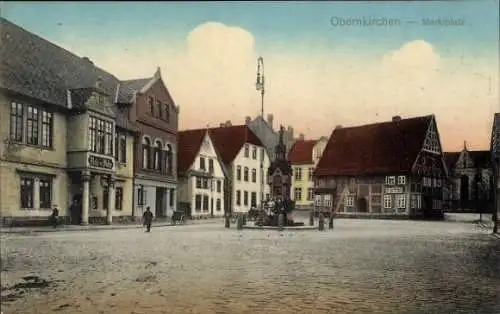 Ak Obernkirchen in Schaumburg, Marktplatz