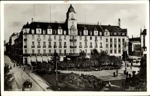 Ak Oslo Norwegen, Grand Hotel