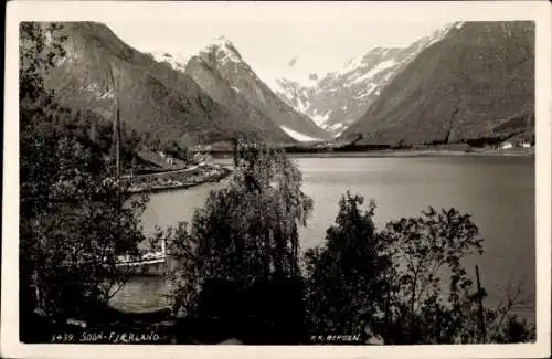 Ak Norwegen, Landschaftsblick