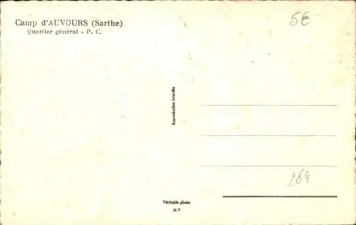 Ak Auvours Champagné Sarthe, Hauptsitz