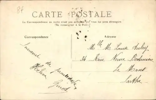Ak Arnage Sarthe, Blick auf die Ufer der Sarthe