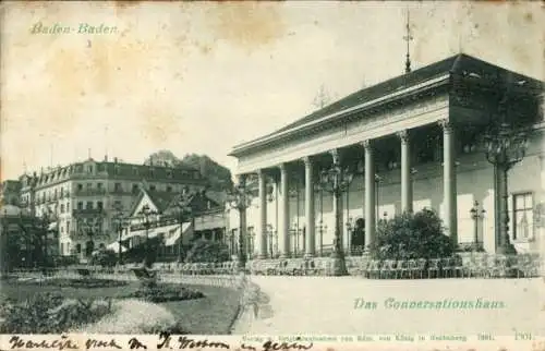 Ak Baden Baden am Schwarzwald, Konversationshaus