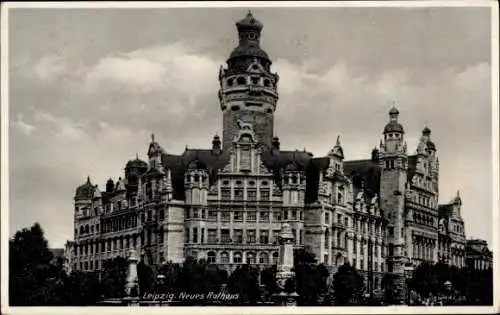 Ak Leipzig in Sachsen, neues Rathaus