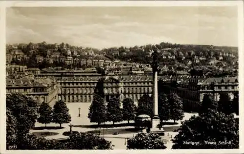 Ak Stuttgart in Württemberg, neues Schloss