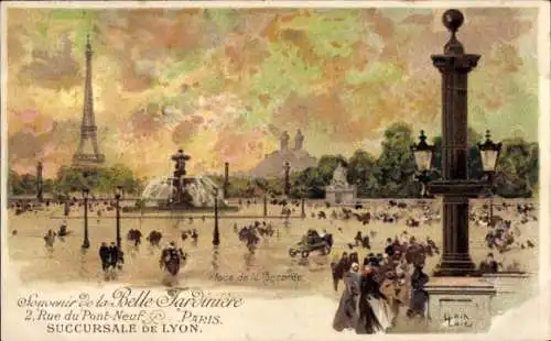 Künstler Litho Paris VIII, Place de la Concorde