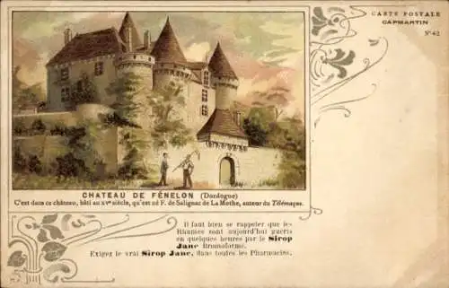 Litho Sainte Mondane Dordogne, Schloss Fénelon