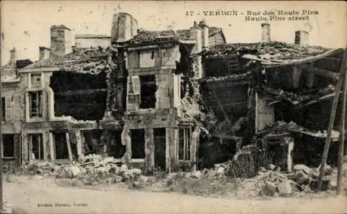 Ak Verdun Meuse, Rue des Hauts Pins