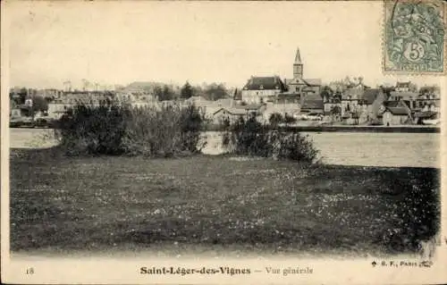 Ak Saint Léger des Vignes Nièvre, Gesamtansicht