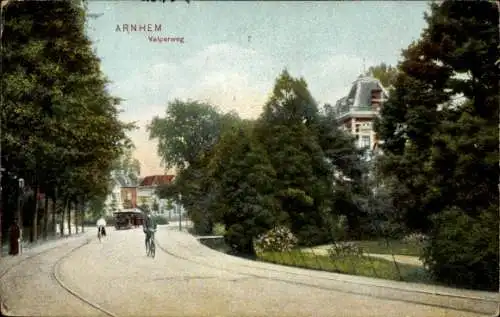 Ak Arnhem Gelderland Niederlande, Velperweg