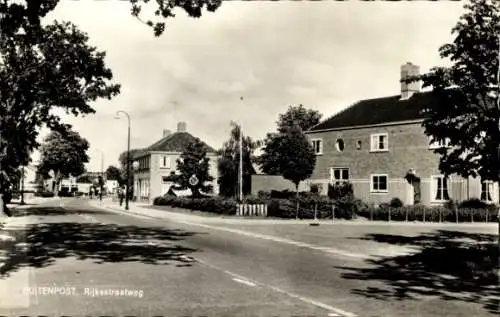 Ak Buitenpost Achtkarspelen Friesland Niederlande, Rijksstraatweg