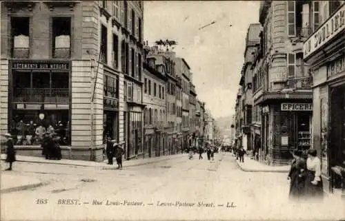 Ak Brest Finistère, Rue Louis Pasteur