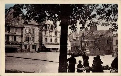 Ak Lesneven Finistère, eine Ecke des Ortes