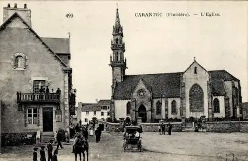 Ak Carantec Finistère, Kirche