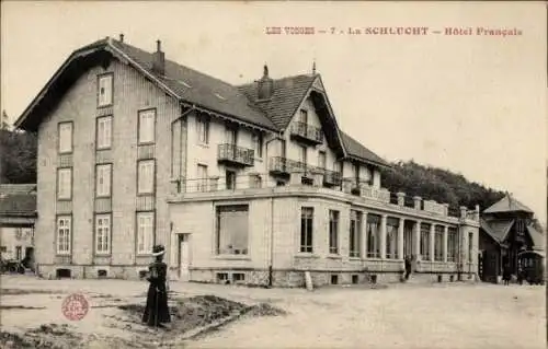 Ak Col de la Schlucht Vosges, Hotel Francais