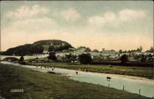 Ak Llandilo Llandeilo Llwydarth Wales, Gesamtansicht