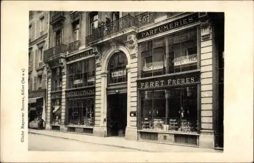 Ak Paris X., Féret Frères Parfumeries, 60 Rue du Faubourg Poissonnière