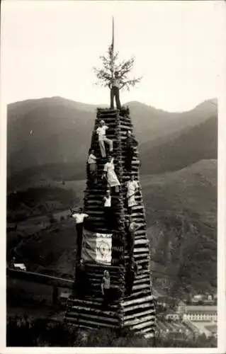 Ak Bitschwiller lès Thann Bitschweiler Elsass Haut Rhin, Turm