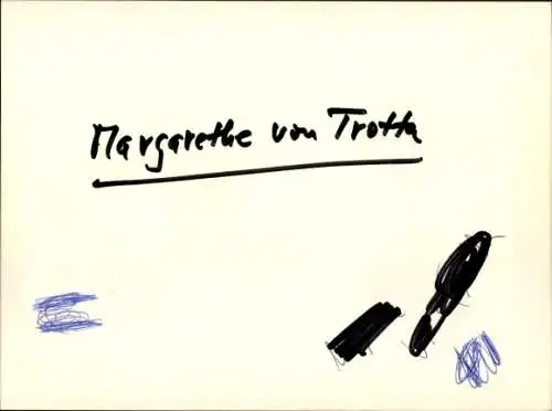 Ak Schauspielerin Margarethe von Trotha, Portrait, Autogramm