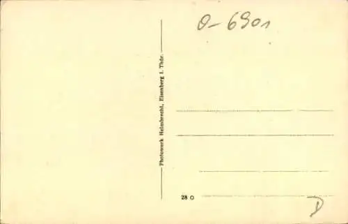 Ak Tautenburg in Thüringen, Teilansicht, Kirche, Straßenpartie, Turm