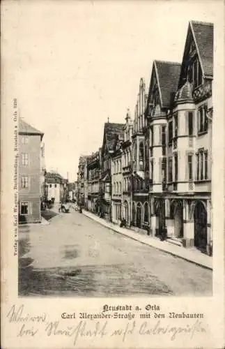 Ak Neustadt an der Orla, Carl Alexander Straße, Neubauten