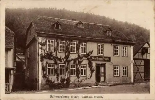 Ak Schwarzburg in Thüringen, Gasthaus Franke