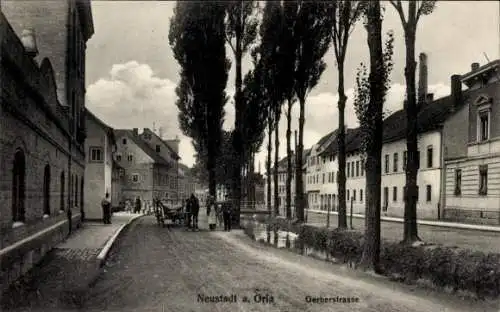 Ak Neustadt an der Orla, Gerberstraße