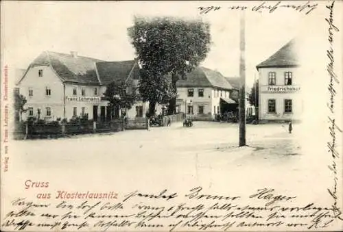 Ak Bad Klosterlausnitz in Thüringen, Friedrichshof, Geschäftshaus Franz Lehmann