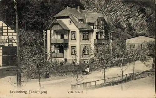 Ak Leutenberg in Thüringen, Villa Scherf, Außenansicht