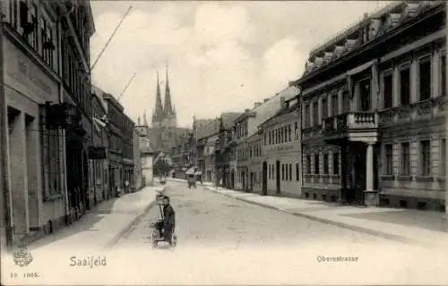 Ak Saalfeld an der Saale Thüringen, Obere Straße