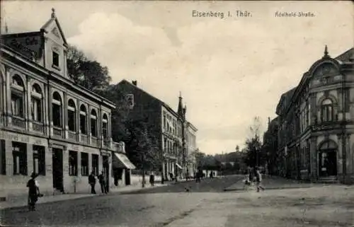 Ak Eisenberg in Thüringen, Adelheidstraße, Konditorei und Cafe, Geschäft Ernst Emmerlich