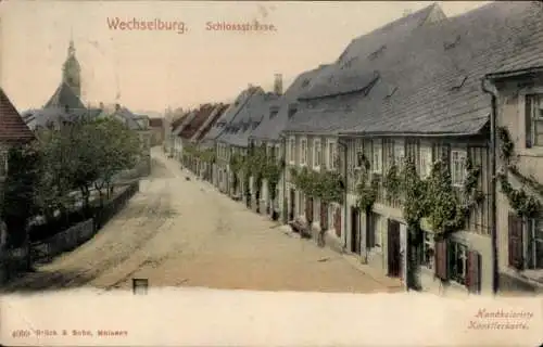 Ak Wechselburg in Sachsen, Schlossstraße