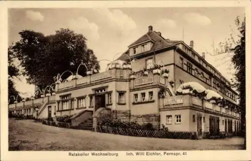 Ak Wechselburg in Sachsen, Ratskeller