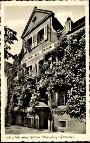 Ak Meersburg am Bodensee , Weinstube Zum Becher