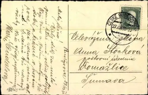 Litho Neujahr, Schornsteinfeger, Kind