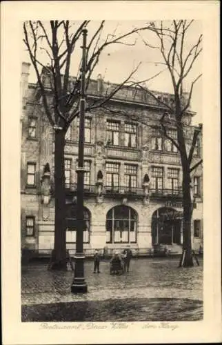 Ak Den Haag Südholland Niederlande, Restaurant Deux Villes