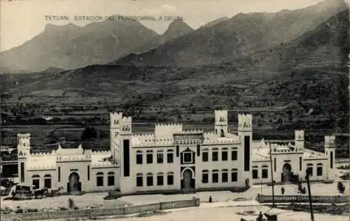 Ak Tetuán Madrid, Bahnhof, Ferrocarril a Ceuta